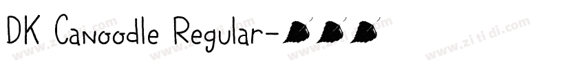 DK Canoodle Regular字体转换